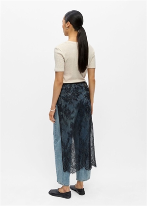 Lira lace scarf long skirt Black Object 